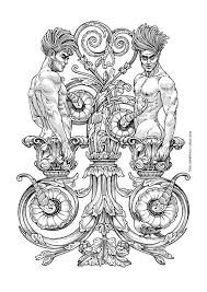 Gemini Zodiac By Tony Carbonell Zodiac Art Color Me Beautiful Coloring Pages