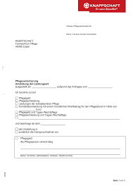 Https Cdn Website Editor Net A16bd49ab4be48599c2f97a97d204e89 Files Uploaded Knappschaft Antrag Leistungen Pflegeversicherung Umstellung Pdf