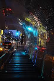 Designer Exit Paysagistes Associes Project Sub Face Of The Railroad Bridge Location Sartrouvill Night Architecture Railroad Bridge Landscape Architecture