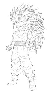Dragon Ball Goku Super Saiyan 3 Coloring Pages Coloriage Sangoku Coloriage Dragon Ball Coloriage Dragon