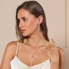 Luca Smith Collar Con Letras De Burbujas Para Mujeres Y Con