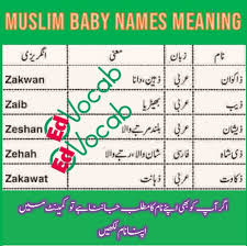 Latest collection of modern and new muslim baby boy names, starting with a with meanings, for newborn babies. Muslim Baby Girl Names Meaning In Urdu And Boy Edition 1 Edvocab