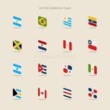 Além disso, também foi um dos símbolos que representaram a revolução de maio, desempenhada pela argentina contra a espanha, em 1810. Grupo Do Vetor De Bandeiras Isometricas De Argentina Brasil Uruguai Ven Ilustracao Stock Ilustracao De Isometric Jamaica 55098674