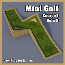 Mini Golf Hole 3d Model 3d Model Mini Golf Golf Mini Golf Course
