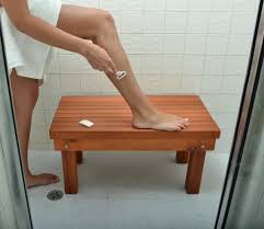 Patio Wood Shower Bench Forever Redwood Shower Bench Wooden Shower Bench Wood Shower Bench