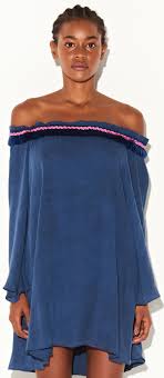 Retrouvez tous les avis et tests bleu communion robe sur aliexpress france ! Robe Courte Bleu Marine Encolure Bardot Vestido Bardot Marinho Triya