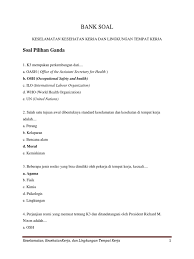 Maybe you would like to learn more about one of these? Bank Soal K3