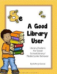 There Are 5 Posters In This Free Be A Good Library User Package That Use A Bee Theme Elementary School Library Classroom Library Rules Library Rules Poster