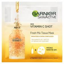 Смотреть видео про garnier vitamin c serum review. Garnier Fresh Mix Face Sheet Shot Mask With Vitamin C 33g Superdrug