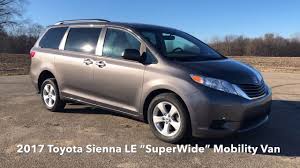 2017 Toyota Sienna Le Superwide 48 Mobility Wheelchair Accessible Ramp Toyota Sienna Wheelchair Accessible Vans Wheelchair