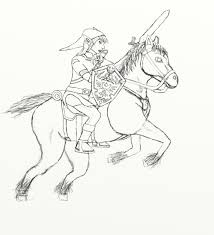 640x860 mesmerizing zelda coloring pages coloring pages full size. Link Riding Epona To Action Wip Worlds On Paper