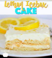 No Bake Lemon Icebox Cake Recipe Icebox Cake Lemon Icebox Cake Baking