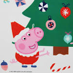 Naklejki na szybę okno świąteczne - Świnka Peppa