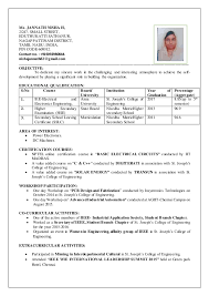 Curricular activities resume co sample in. Mera Resume