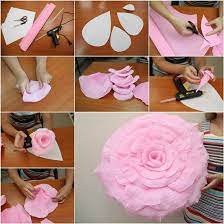 You will always have a spring. How To Diy Giant Crepe Paper Flower