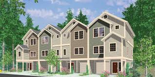 Family house plans are full of practical, flexible, and convenient home features. Four Plex House Plans 4 Unit Multi Family House Plans F 558
