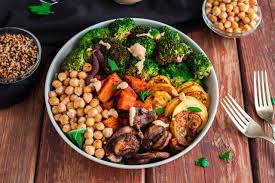Return to the oven and cook until the sweet potatoes are golden and caramelized about 8 to 10. Broccoli Sweet Potato Buddha Bowl Bad To The Bowl
