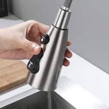 Kitchen faucets can have two types of sprayers. Amazing Force Pull Down Faucet Spray Head Kitchen Sink Faucet Pull Out Sprayer Replacement Part Faucet Head Kitchen Tap Sprayer Spout Brushe
