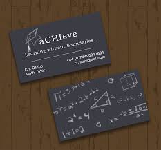 As you might imagine, education is a major requirement for starting your own tutoring business. Bold Modern Tutoring Business Card Design For A Company By Gypsy Black Design 13657642