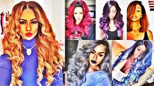 Wavy textured hairstyles for medium length hair. Latest Cool Ombre Hairstyles For Black Women 2016 2017 Youtube