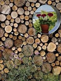 Bildergebnis Fur Sichtschutz Mit Brennholz Decoracao Jardim Artes Manuais