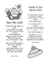 Winter Poems Happy New Year Winter In The School Yard In 2020 Winter Poems New Year Poem School Yard