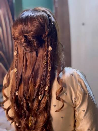 Charms braids wove in to Soft Curls😍🤌🏻 [hairstyles,curls,braids ,hairtrends,bohostyle,openhairstyle,charms,reels,hairstylesideas,instagramdaily,bridalhairstyles,reelitfeelit,reels,bridalhair,trendalert,trendinghairsyle,hairstylist  ] #hair #hairstyle ...