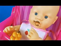 Ela Bebek Nutella Ile Her Yerini Kirletti Bebek Oyunlari Evcilik Tv Oyuncak Bebek Videolari Youtube