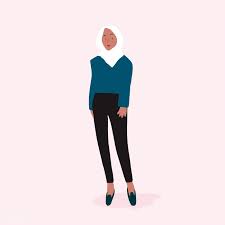 Strong Muslim Woman Full Body Vector Free Image By Rawpixel Com Aum Muslim Women Women Vector Free