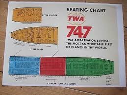 Twa B747 Seating Chart Airline Seat Maps Jumbo Jet