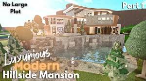 Www.pinterest.com pin by hi on bloxburg house in 2022 floor plans house , source : Luxurious Modern Hillside Mansion Bloxburg Build Part 2 2 Roblox Nghenhachay Net