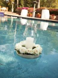 18 Unexpected Wedding Flower Ideas Floating Pool Flowers Pool Wedding Pool Wedding Decorations