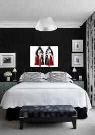 Bedroom Bedroom Interior Design Bedroom Black And White Wall Art Black And White With A Pop Of Red Red Bedroom Decor Bedroom Red Bedroom Decor
