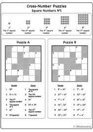 But i assure you it is not. Cross Number Puzzles Square Numbers No1 Teaching Resources