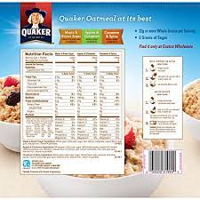 3 grams of soluble fiber from oatmeal daily in a diet low in saturated fat and cholesterol may reduce this risk of heart disease.personalized health review for quaker instant oatmeal, original: Quaker Instant Oatmeal Variety 74 3 Oz 52 Ct By Quaker Amazon De Lebensmittel Getranke