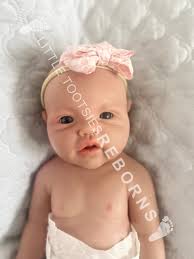 Reborn Baby Girl FULL SILICONE 17" 6lbs