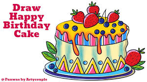 The best selection of royalty free birthday cake line drawing vector art, graphics and stock illustrations. How To Draw Birthday Cake Birthday Cake Drawing Easy For Kids Youtube