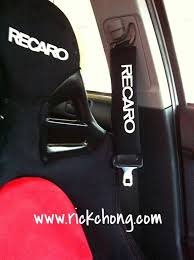 All Cars Mitsubishi Subaru Velvety Seat Belt Shoulder Pads With Recaro Logo 2pcs Recaro Seat Belt Outdoor Tables And Chairs