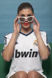 Real madrid red jersey | real madrid, real madrid images. Real Madrid Home Jersey Girl Looking Over The Top Of The Glasses White On White Football Shirt Designs Madrid Girl Jersey Fashion