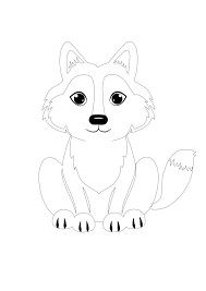 Baby reindeer coloring pages download and print for free. Kawaii Wolf Coloring Page Coloring Pages Wolf Colors Free Printable Coloring Pages