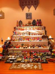 Golu with a social theme. Latha R Google Pooja Rooms Festival Decorations Pooja Room Design