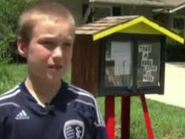 Suburb throws book at boy's 'free library'