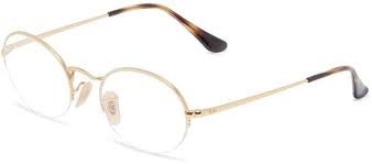 ray ban rx6547 metal oval optical glasses