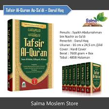 3 waktu utama baca ayat kursi dan keistimewaannya, berikut bacaan arab, latin dan terjemahan. Jual Buku Tafsir Al Quran As Sadi Lengkap Jilid 1 7 Plus Box Darul Haq Di Lapak Salma Moslem Store Bukalapak