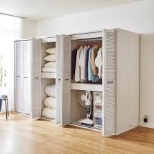 ルーバー 折れ戸クローゼット 布団収納 幅120cm 通販 ディノス 布団 収納 クローゼット 布団収納 収納 洋服