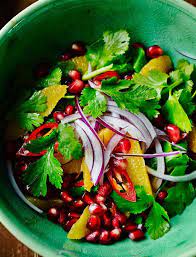 The Hairy Bikers Red Onion Orange And Pomegranate Salad Recipe Pomegranate Salad Superfood Recipes Salad