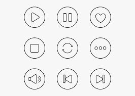 The unique equalizer make your music sounds more professional. Music Player Vector Music Player Buttons Png Png Image Transparent Png Free Download On Seekpng