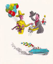 Curious George Theme Art Man Yellow Hat Balloons Nursery Etsy Vintage Children S Books Illustrations Child Book Illustration Curious George