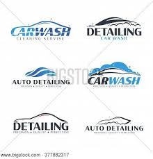 Make a car detailing logo design online with brandcrowd's logo maker. Set Car Wash Logos Vector Photo Free Trial Bigstock