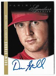 Drew Stubbs 2012 Signature Series Autograph #23 /99 Cincinnati Reds Panini  Card